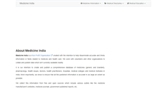Desktop Screenshot of medicineindia.org