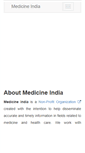 Mobile Screenshot of medicineindia.org
